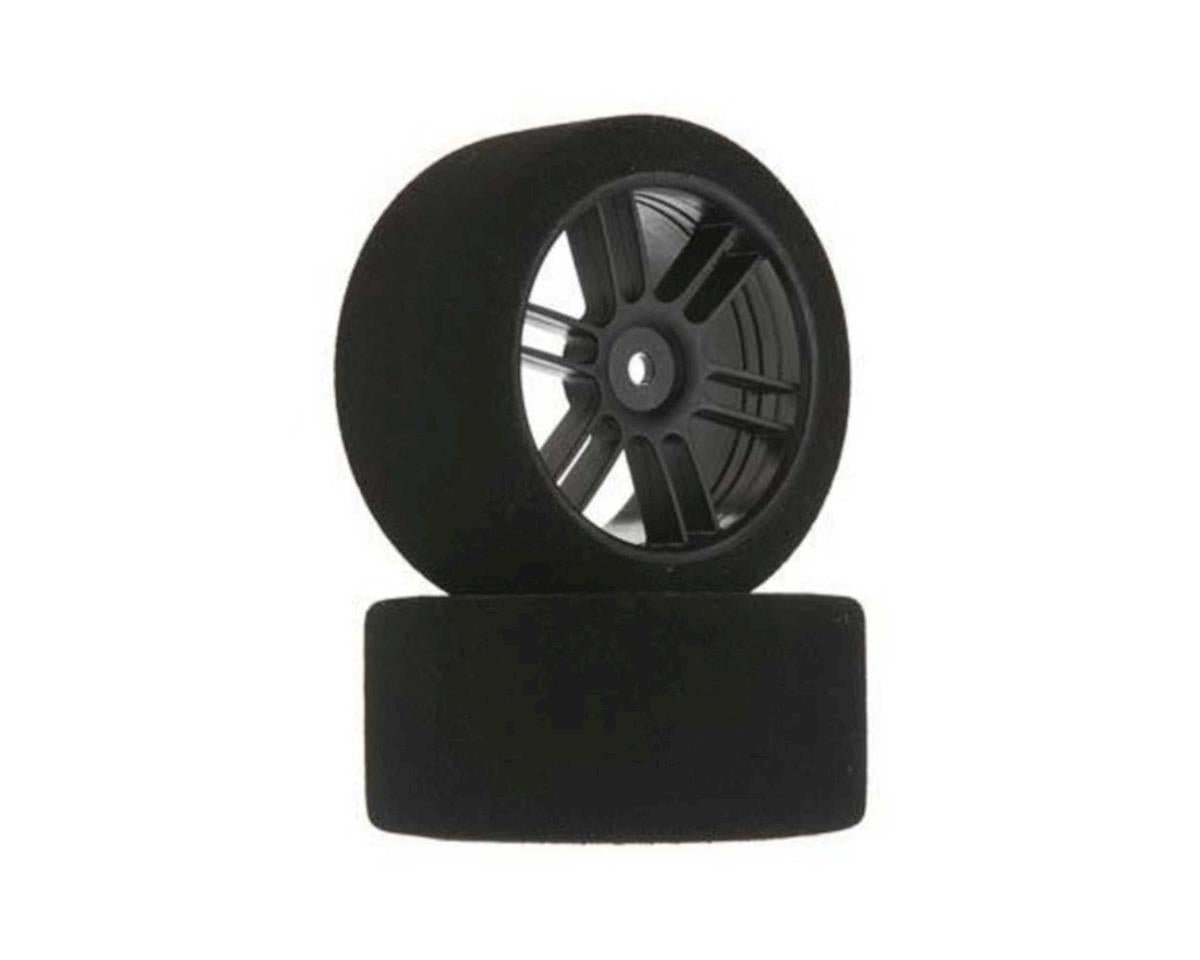 BSR Racing Drag Foam Tires (Black) (2) (45mm Wide/68mm Diameter) (30 Shore) w/12mm Hex - BOBBYRC