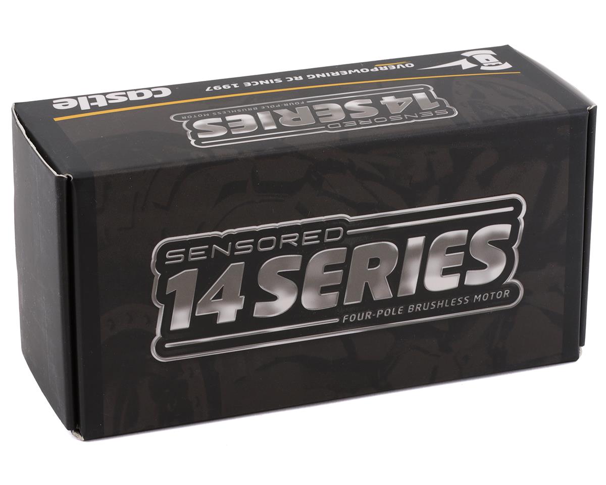 Castle Creations 1412 Sensored 4 - Pole Brushless No Prep Drag Motor (6400kV) - BOBBYRC