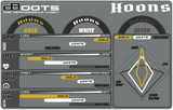 INFRACTION FELONY(GOLD)6s Belted Tires & Wheels,Foam Inserts(tyres "HOONS" DBoots 5-Spoke