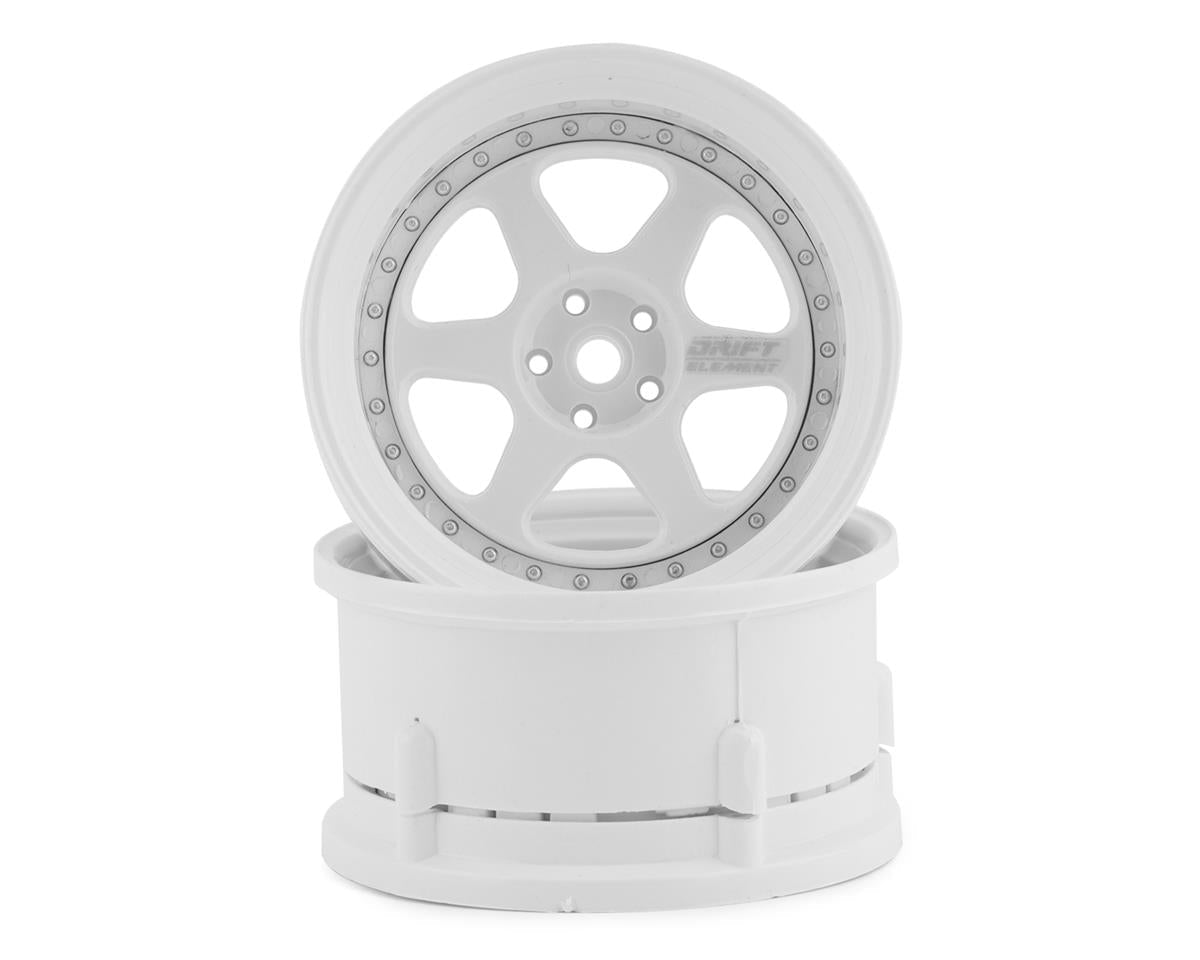 DS Racing Drift Element 6 Spoke Drift Wheels (2) (Adjustable Offset) w/12mm Hex - BOBBYRC