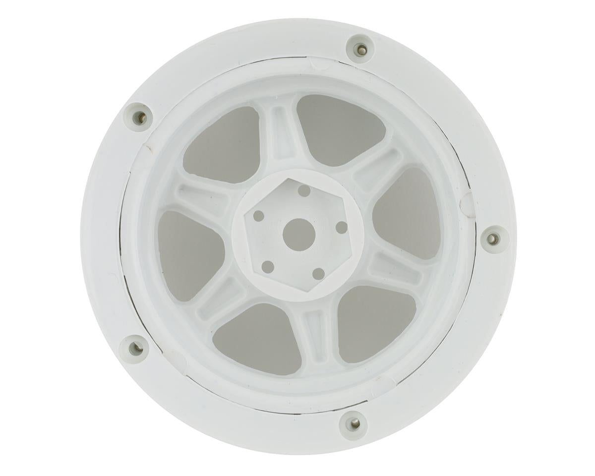 DS Racing Drift Element 6 Spoke Drift Wheels (Triple White) (2) (Adjustable Offset) w/12mm Hex
