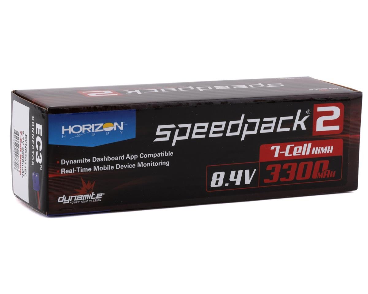 Dynamite SpeedPack2 7 Cell Hump Battery Pack w/EC3 Connector (8.4V/3300mAh) - BOBBYRC
