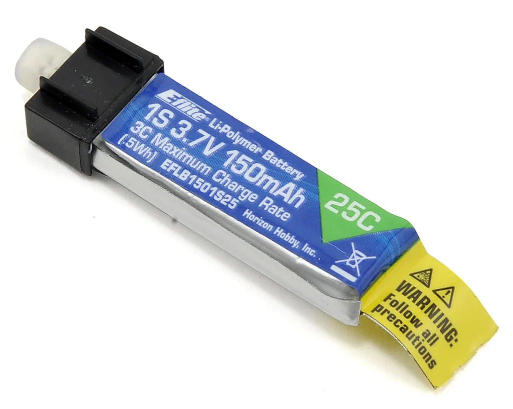E - flite 1S LiPo Battery 25C (3.7V/150mAh) - BOBBYRC