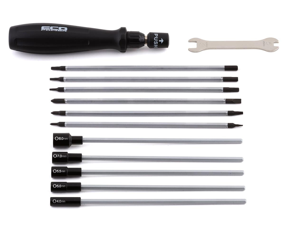 EcoPower 19 - Piece Metric RC Essential Tool Set w/Carrying Case - BOBBYRC