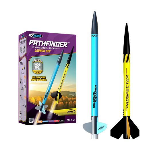 Estes Pathfinder Rocket Launch Pack Set (Ventur A.J & Prospector D23) - BOBBYRC