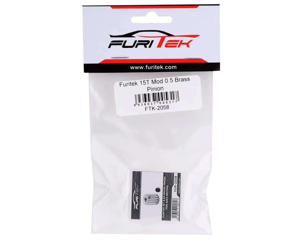 Furitek 15T Mod 0.5 Brass Pinion Gear