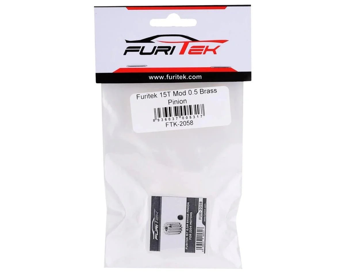 Furitek 15T Mod 0.5 Brass Pinion Gear - BOBBYRC