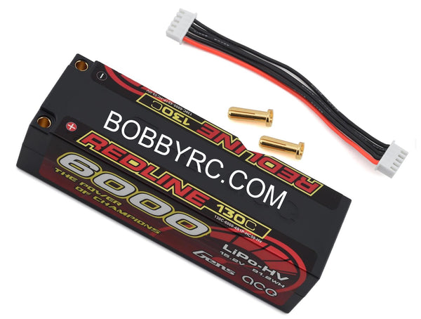 Gens Ace Redline 4S LiHV LiPo Battery 130C w/5mm Bullets (15.2V/6000mAh)