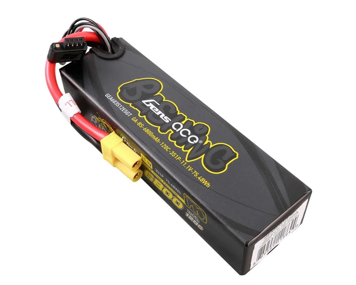 Gens Ace G - Tech Smart 3S Bashing Series Hardcase LiPo Battery 120C (11.1V/6800mAh) w/EC5 Connector - BOBBYRC