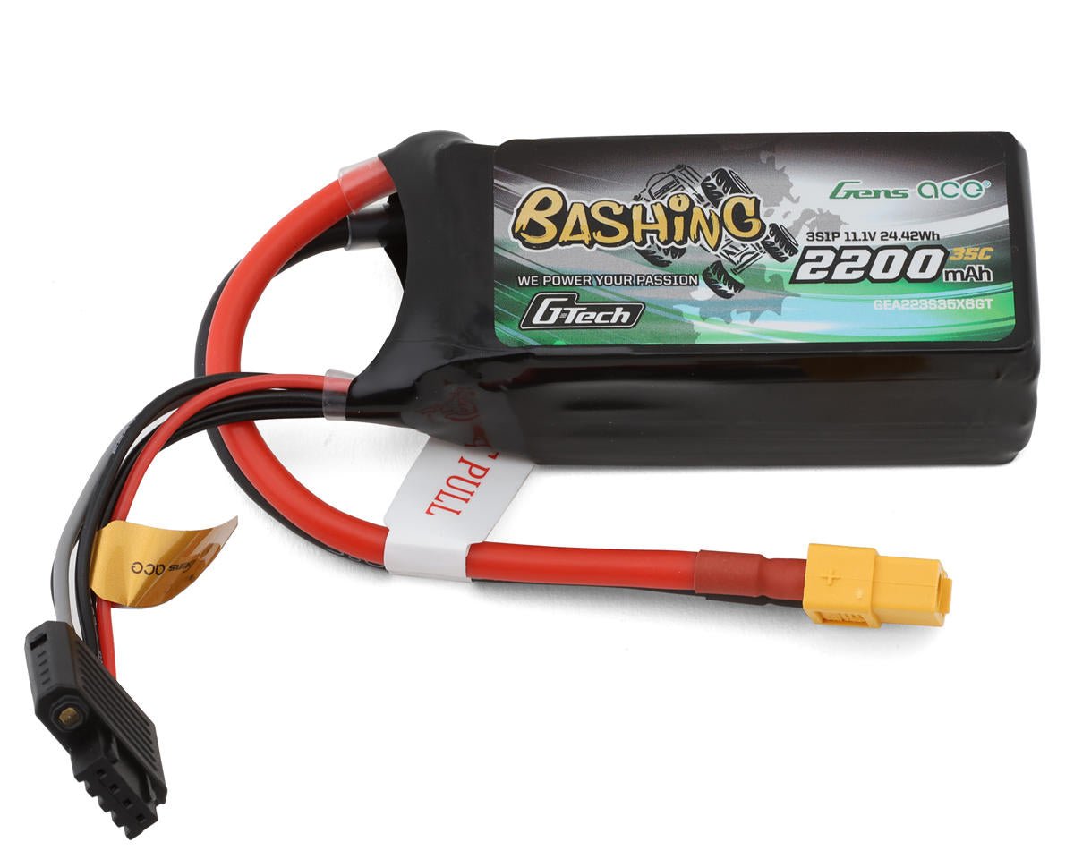 Gens Ace G - Tech Smart 3S Lipo Battery 35C (11.1V/2200mAh) w/XT60 - BOBBYRC