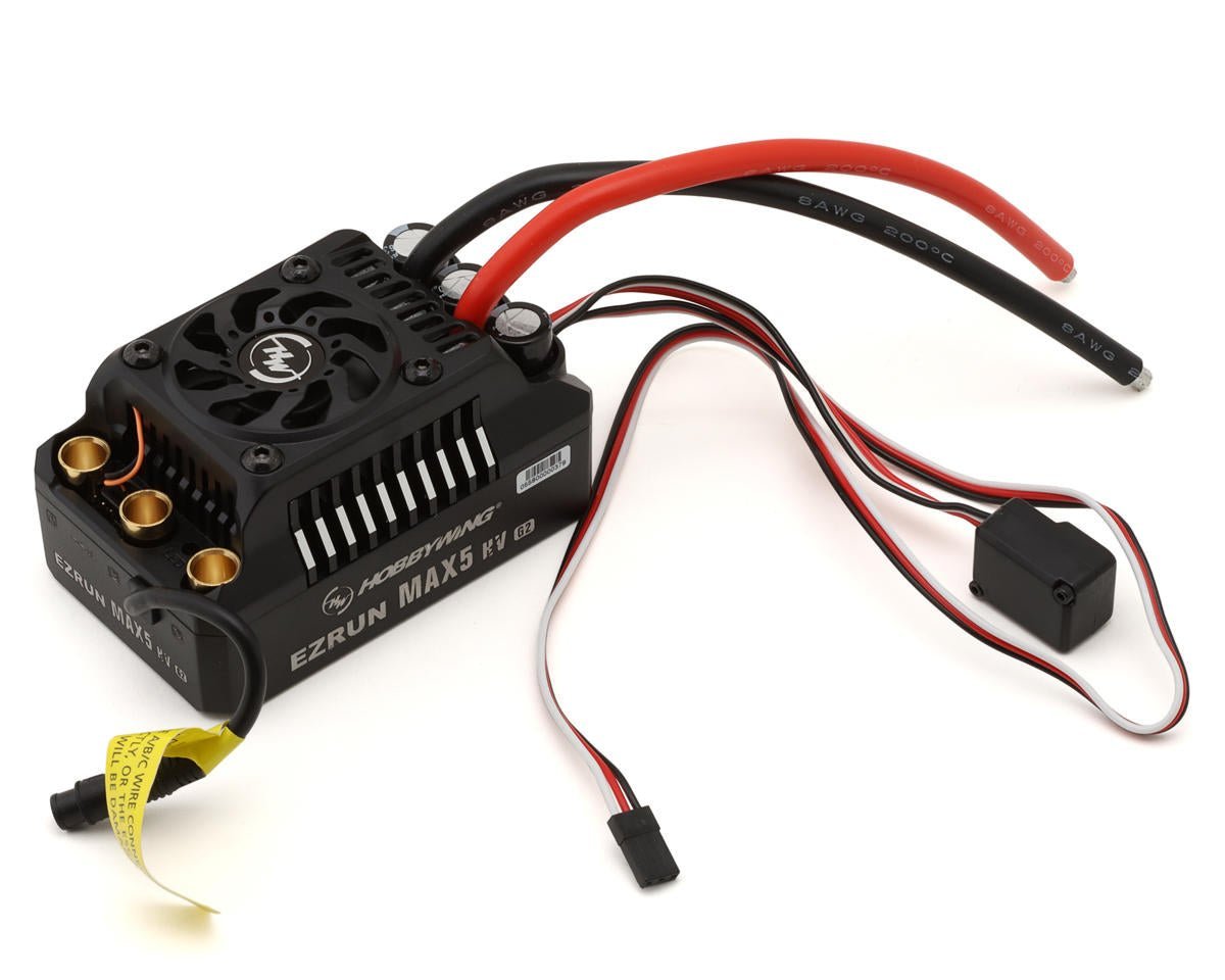 Hobbywing EZRun MAX5 HV G2 1/5 Scale Waterproof Brushless ESC (250A, 6 - 12S) - BOBBYRC