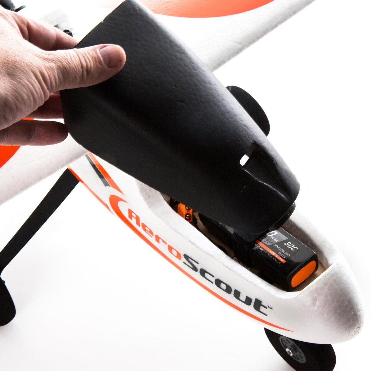 HobbyZone AeroScout S 2 1.1m RTF Trainer Electric Airplane (1095mm) w/SAFE & DXS Transmitter - BOBBYRC