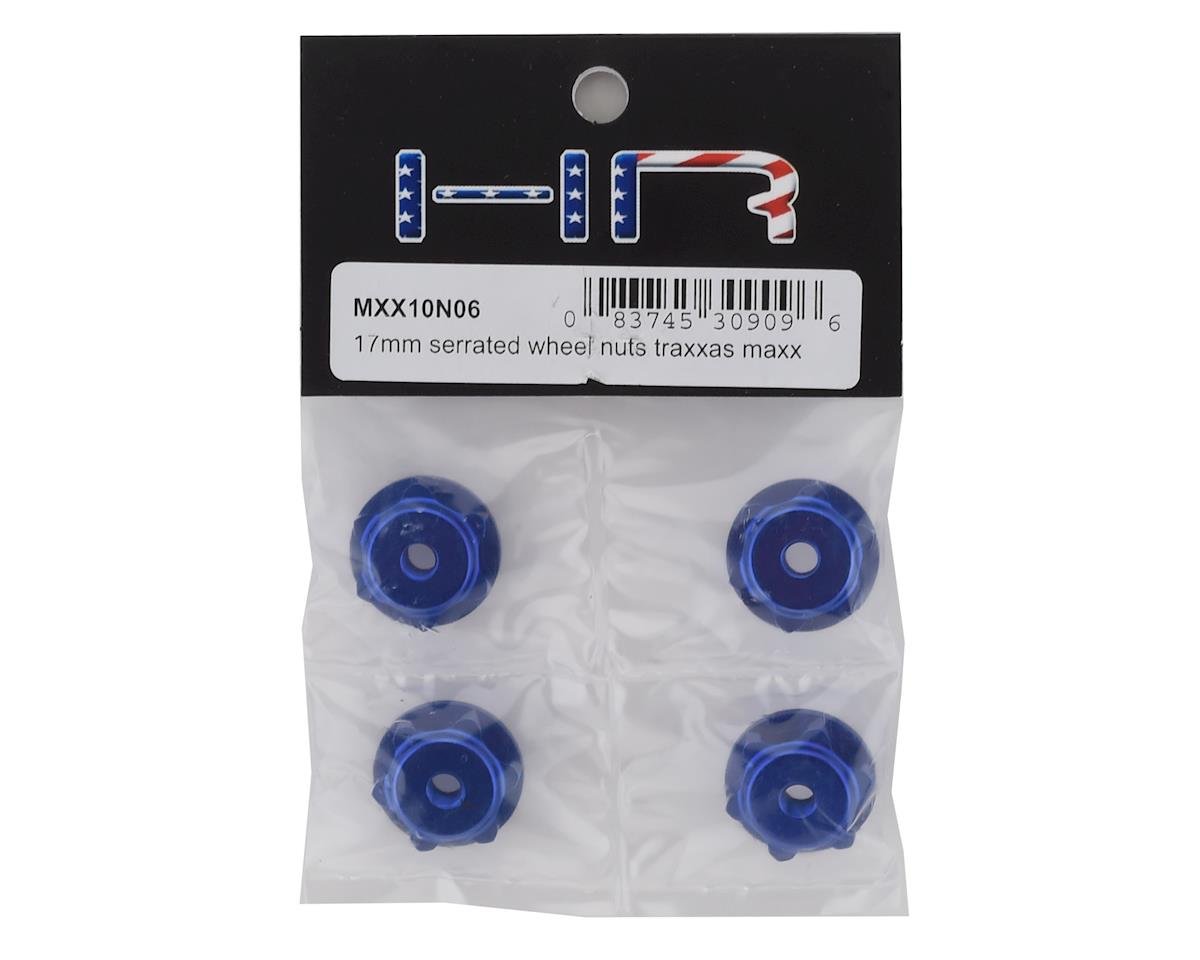 Hot Racing MXX10N06 17mm Extra Large Serrated Wheel Nuts, for Axial Yeti XL / Traxxas Maxx / Arrma 1/10 4X4 4S BLX - BOBBYRC