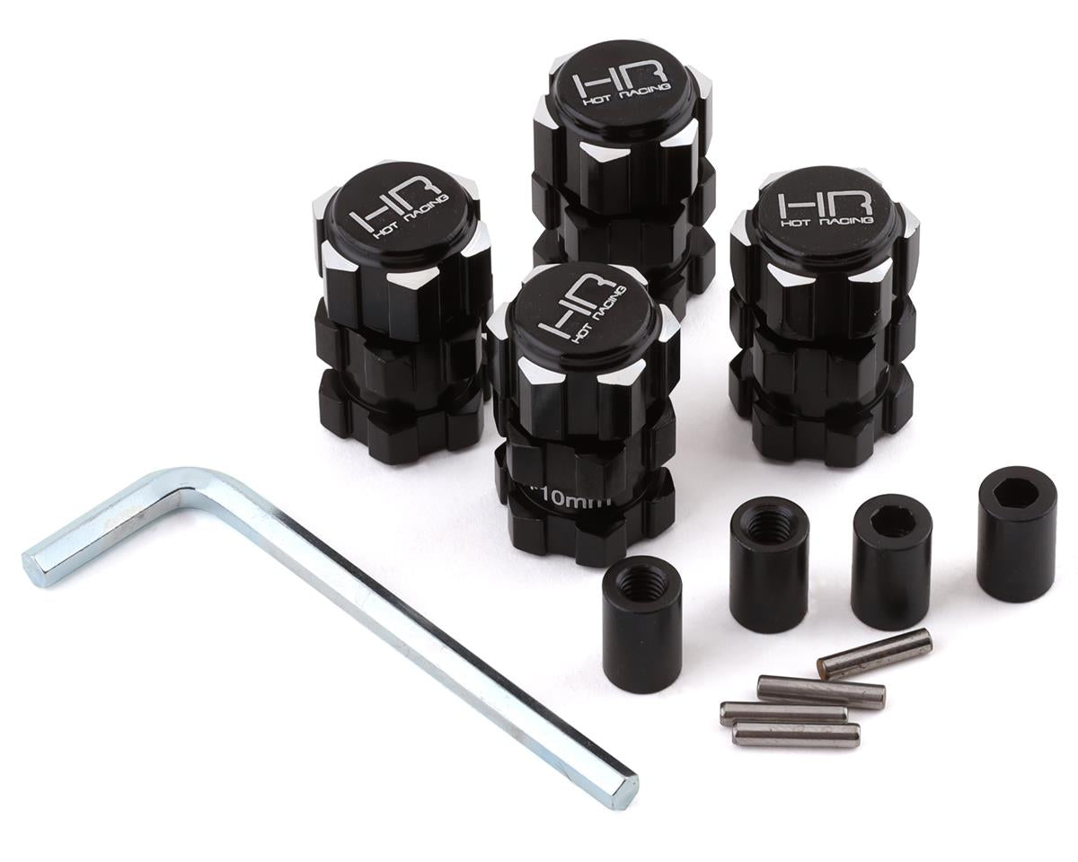 Hot Racing Aluminum 17mm Splined Hubs +10mm MXX10W01 For Traxxas 1/10 Maxx