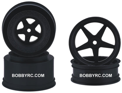 Jconcepts Starfish 12mm Hex Set Front/ Rear Drag Racing Wheels - BOBBYRC