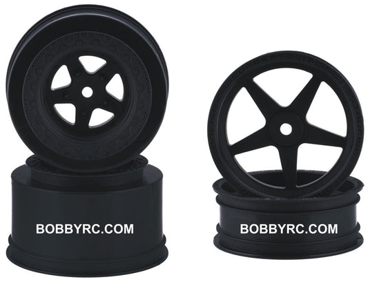 Jconcepts Starfish 12mm Hex Set Front/ Rear Drag Racing Wheels - BOBBYRC