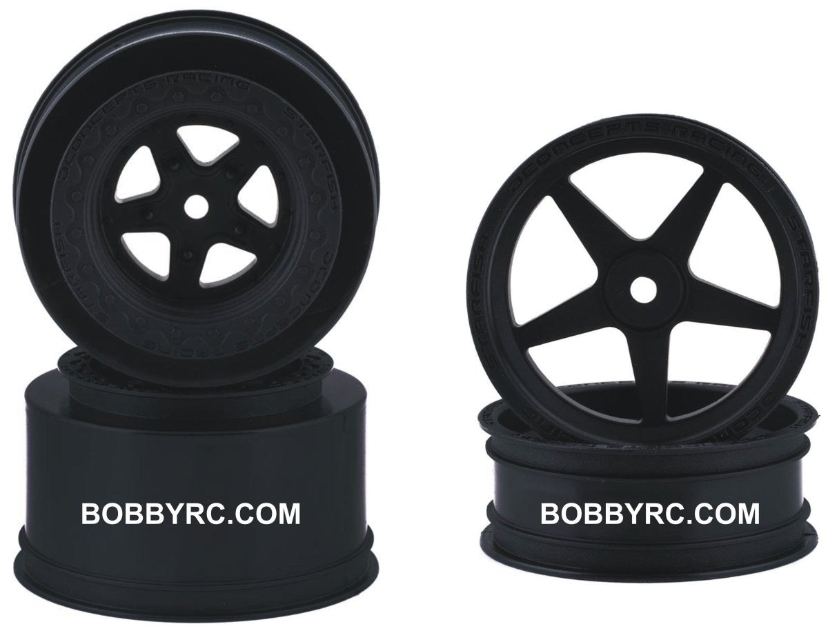 Jconcepts Starfish 12mm Hex Set Front/ Rear Drag Racing Wheels - BOBBYRC