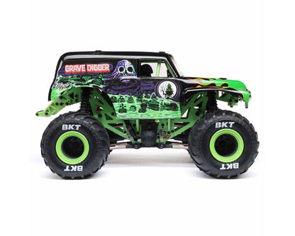 Losi 1/18 Mini LMT 4X4 Brushed RTR Monster Truck (Grave Digger) w/SLT2 2.4GHz Radio, Battery & Charger - BOBBYRC