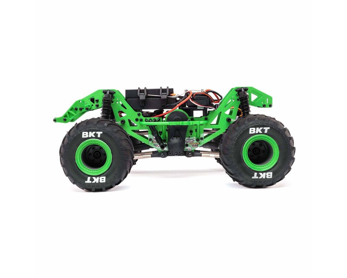Losi 1/18 Mini LMT 4X4 Brushed RTR Monster Truck (Grave Digger) w/SLT2 2.4GHz Radio, Battery & Charger - BOBBYRC