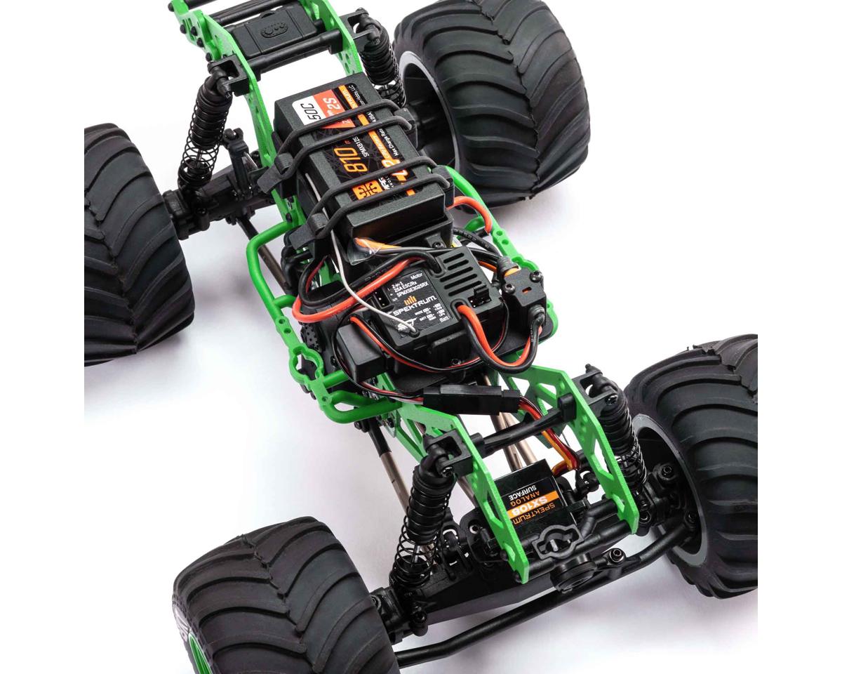 Losi 1/18 Mini LMT 4X4 Brushed RTR Monster Truck (Grave Digger) w/SLT2 2.4GHz Radio, Battery & Charger - BOBBYRC