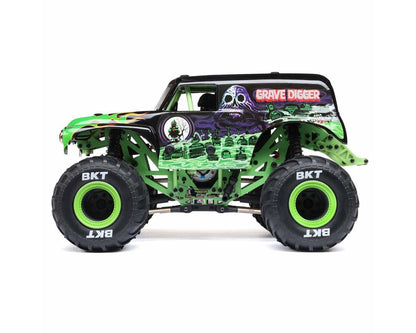 Losi 1/18 Mini LMT 4X4 Brushed RTR Monster Truck (Grave Digger) w/SLT2 2.4GHz Radio, Battery & Charger - BOBBYRC