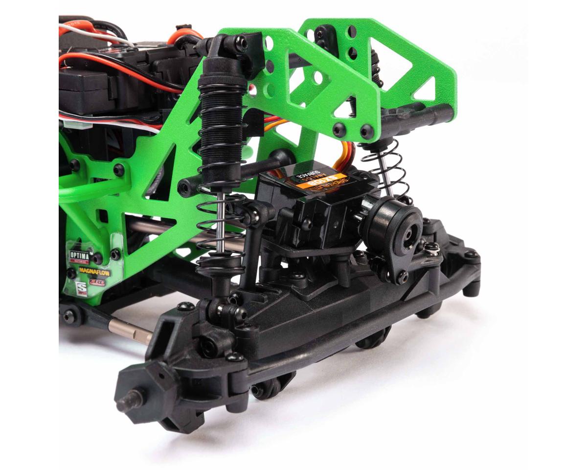 Losi 1/18 Mini LMT 4X4 Brushed RTR Monster Truck (Grave Digger) w/SLT2 2.4GHz Radio, Battery & Charger - BOBBYRC