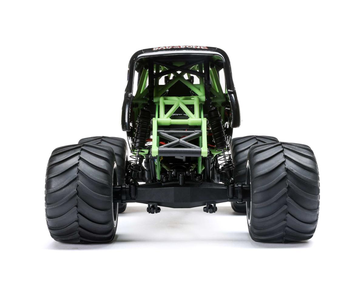 Losi 1/18 Mini LMT 4X4 Brushed RTR Monster Truck (Grave Digger) w/SLT2 2.4GHz Radio, Battery & Charger - BOBBYRC