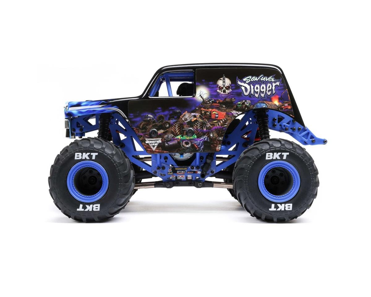 Losi 1/18 Mini LMT 4X4 Brushed RTR Monster Truck (Son - Uva Digger) w/SLT2 2.4GHz Radio, Battery & Charger - BOBBYRC