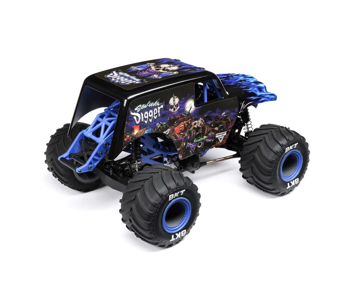 Losi 1/18 Mini LMT 4X4 Brushed RTR Monster Truck (Son - Uva Digger) w/SLT2 2.4GHz Radio, Battery & Charger - BOBBYRC