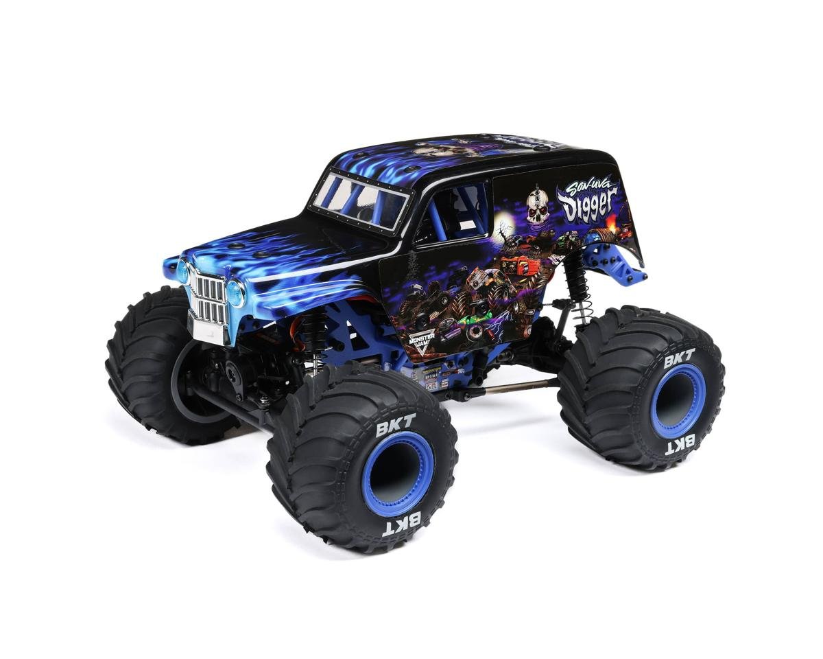 Losi 1/18 Mini LMT 4X4 Brushed RTR Monster Truck (Son - Uva Digger) w/SLT2 2.4GHz Radio, Battery & Charger - BOBBYRC