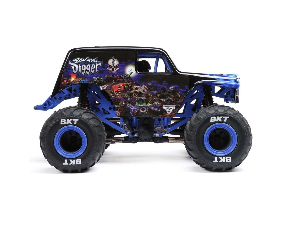 Losi 1/18 Mini LMT 4X4 Brushed RTR Monster Truck (Son - Uva Digger) w/SLT2 2.4GHz Radio, Battery & Charger - BOBBYRC