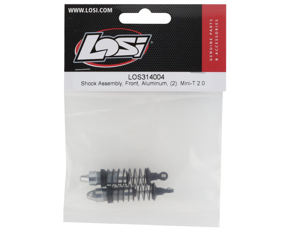 Losi 314004 Shock Assembly Front Aluminum (2) : Mini - T 2.0 - BOBBYRC