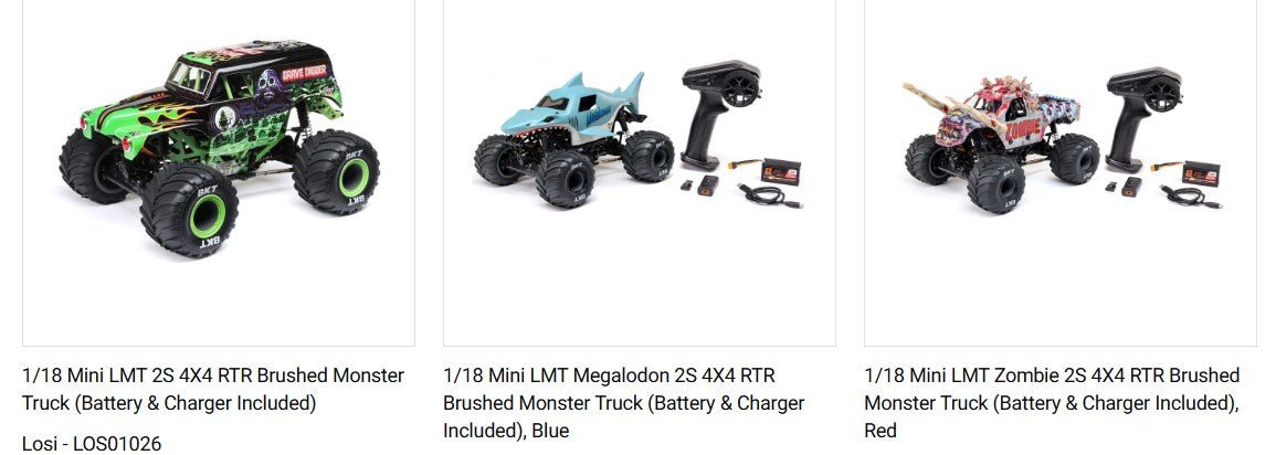 Losi Mini LMT Shock Set Complete (2) Required spring and shock oil - BOBBYRC