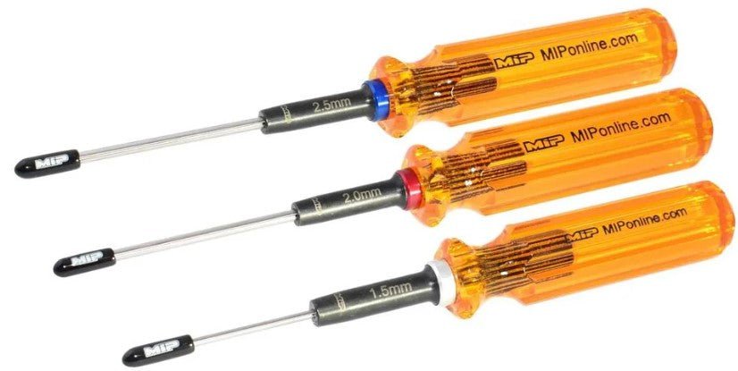 MIP Standard SAE & Metric Hex Set (7) 3/32 5/64 1/16 .050 1.5mm 2.0mm 2.5mm - BOBBYRC