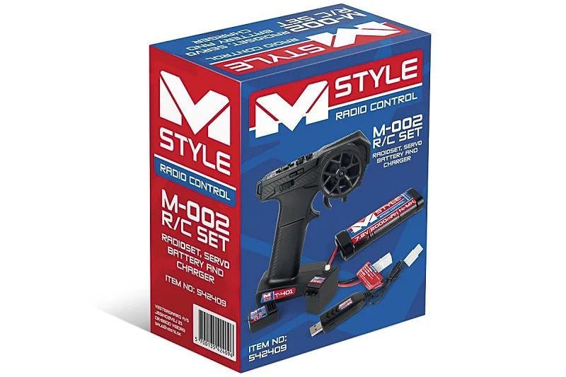 Mstyle R/C 542409 Set - Radioset, Servo, Battery and Charger - BOBBYRC