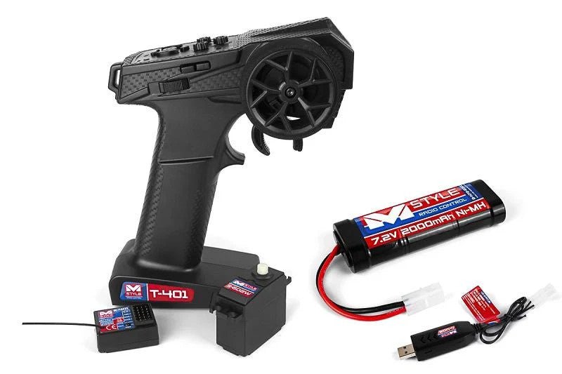 Mstyle R/C 542409 Set - Radioset, Servo, Battery and Charger - BOBBYRC