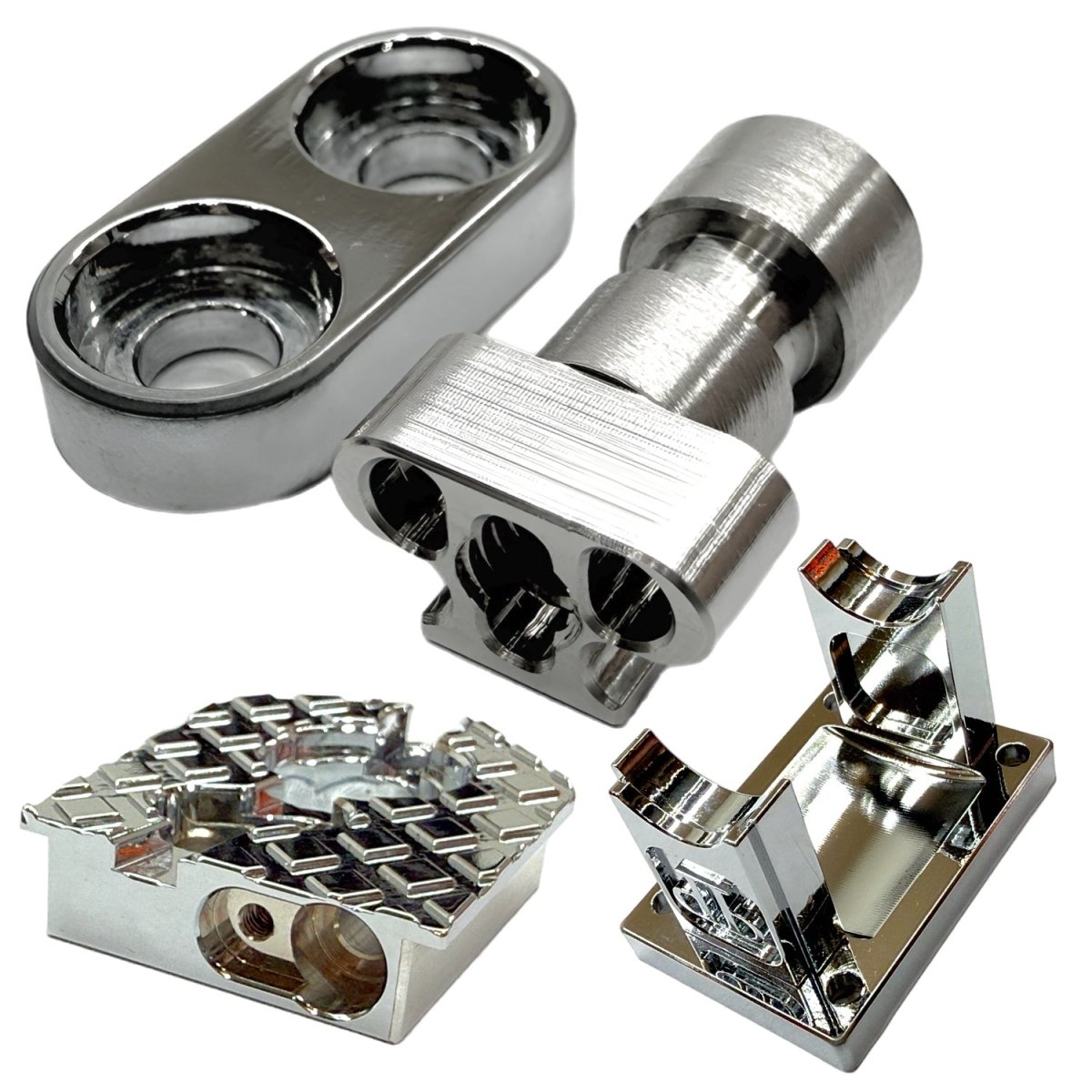 Perfect Pass (Chrome) Aluminum Adjustable Motor Mount For ARRMA 6S / 1/7 Scale (Limitless, Infraction, Felony - BOBBYRC