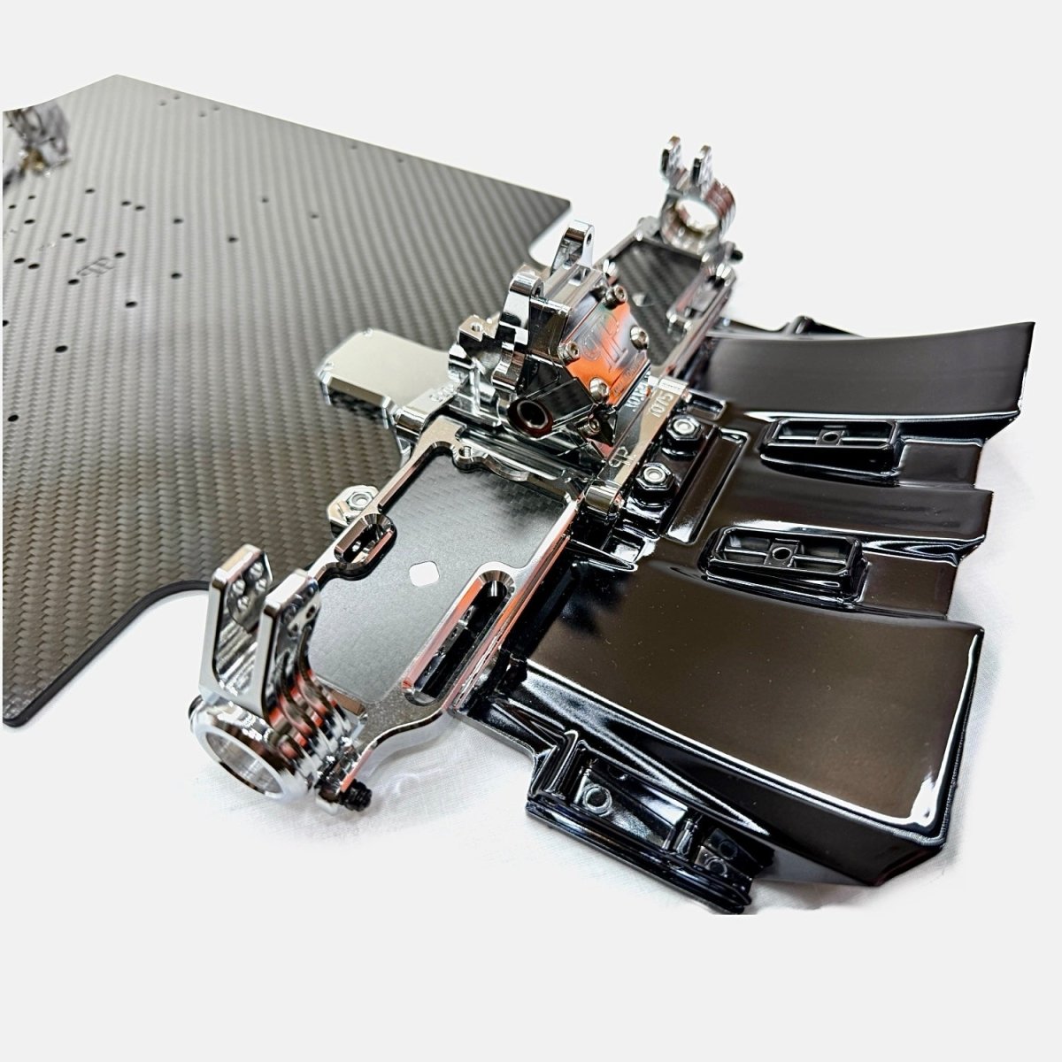 Perfect Pass MATTE 7075 Aluminum Reinforced Carbon Fiber GT Chassis For 1/7 Arrma - BOBBYRC