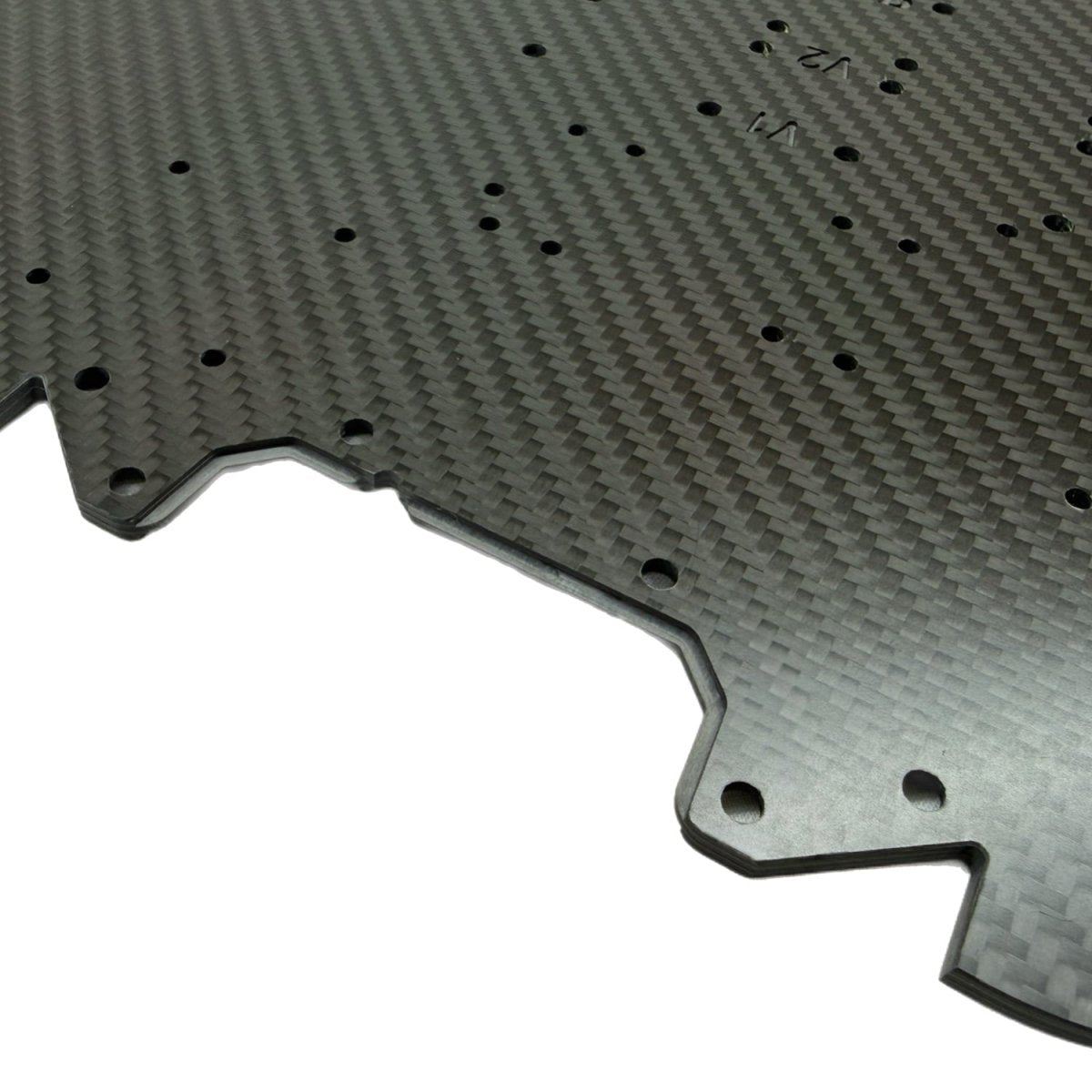 Perfect Pass MATTE 7075 Aluminum Reinforced Carbon Fiber GT Chassis For 1/7 Arrma - BOBBYRC