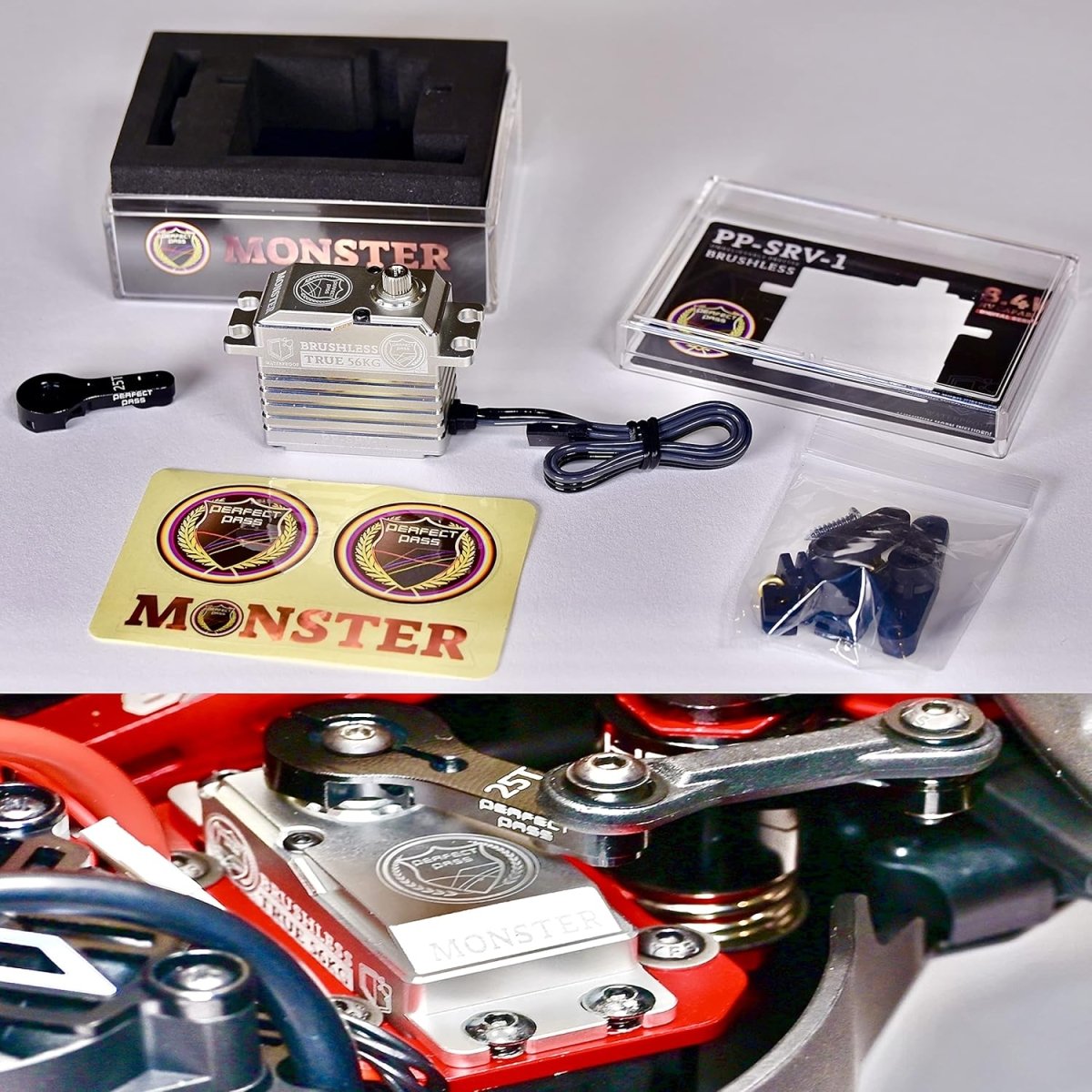 Perfect Pass Monster Servo for 1/7 - 1/8 - 1/10 Insane Speed Power & Accuracy! - BOBBYRC