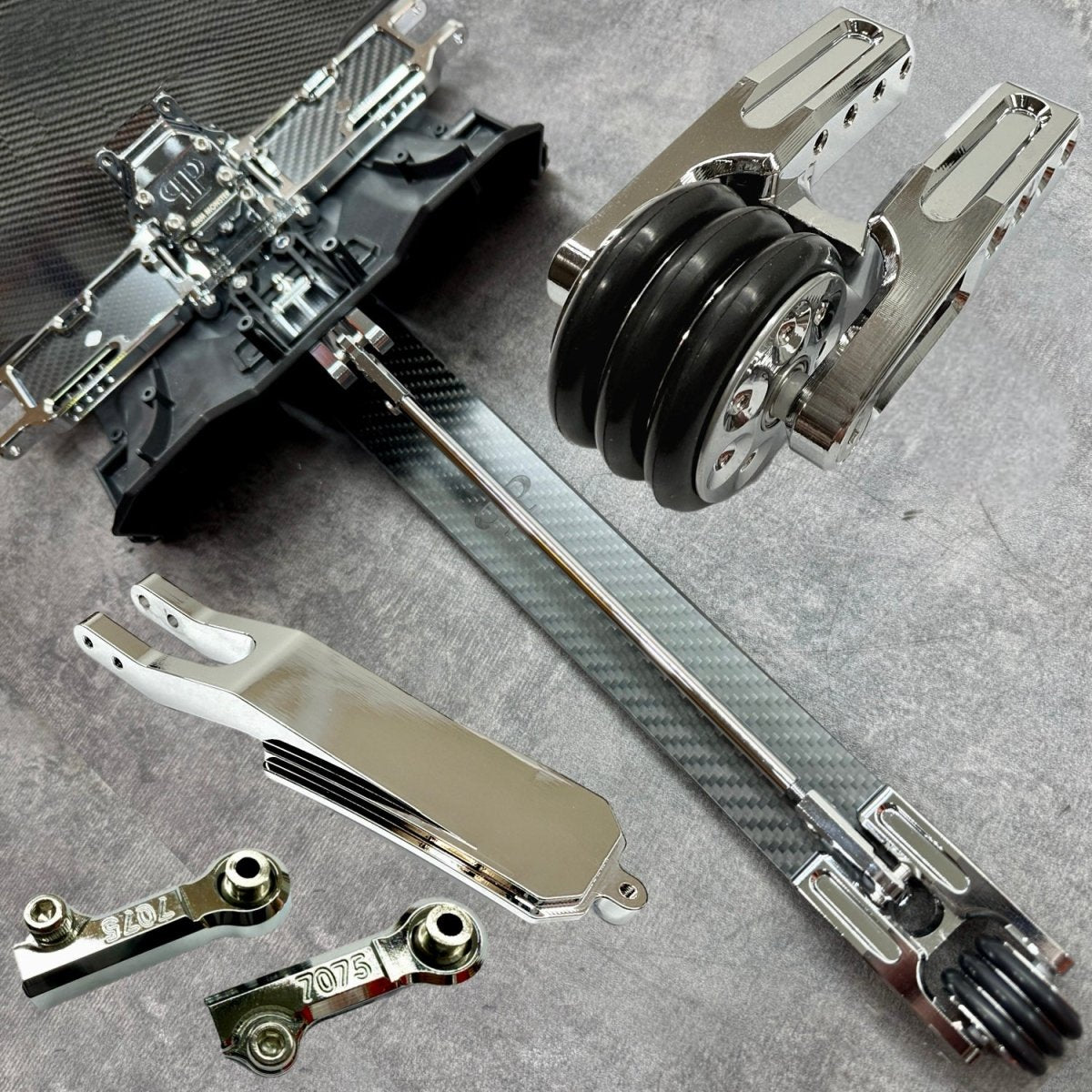 Perfect Pass Wheelie Bar for ARRMA 1/7 Limitless, Infraction, Felony Drag Racing - BOBBYRC
