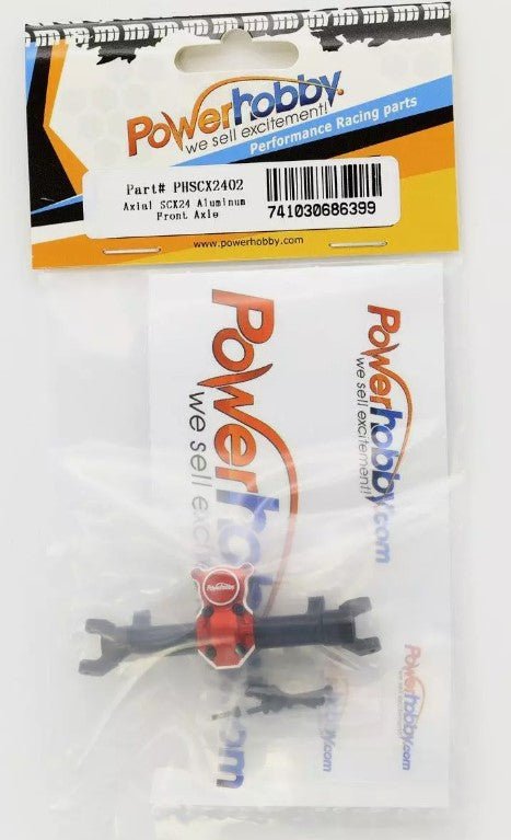 Power Hobby Alumiunum Front Axle Diff Housing w/ Worm Gear Cover, fits Axial SCX - BOBBYRC