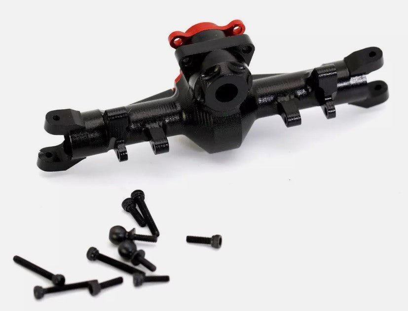 Power Hobby Alumiunum Front Axle Diff Housing w/ Worm Gear Cover, fits Axial SCX - BOBBYRC