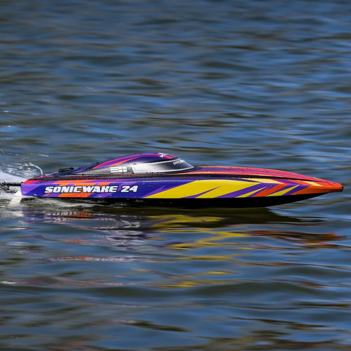 Pro Boat(Red) Sonicwake 24” Self - Righting Brushless Deep - V RTR - BOBBYRC