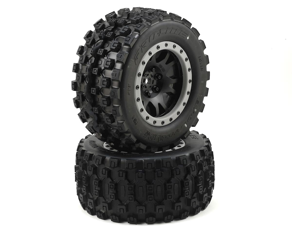 Pro - Line 10131 - 13 Badlands MX43 Pro - Loc All Terrain Tires / Wheels (2) : X - Maxx , XRT - BOBBYRC
