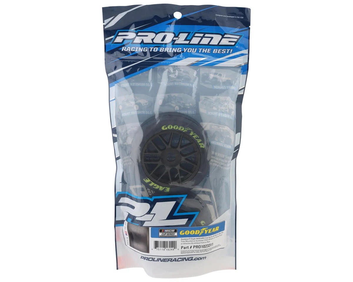 Pro - Line 1/7 Goodyear NASCAR Cup F/R Belted MTD 17mm Gunmetal: Infraction 6S - BOBBYRC
