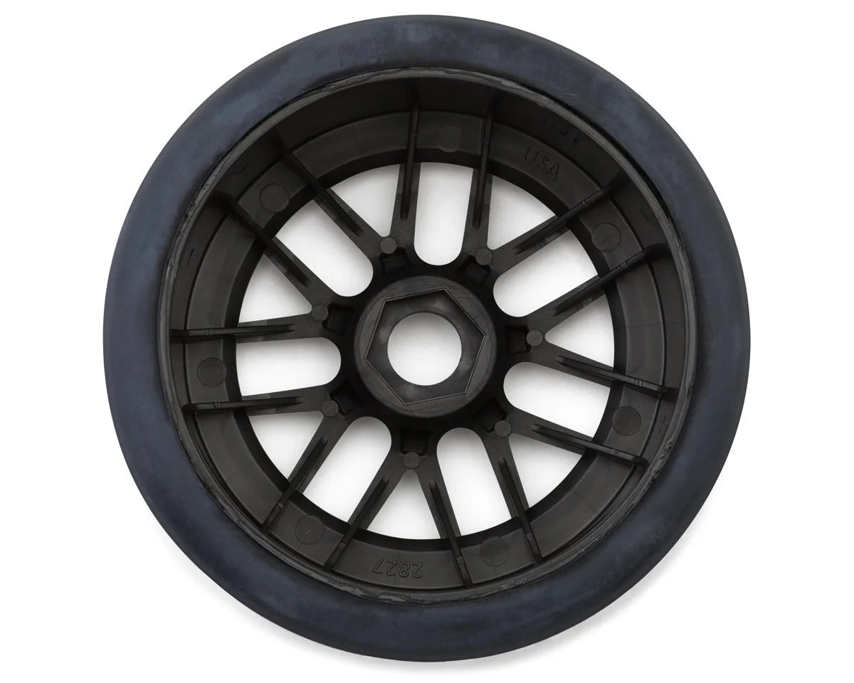 Pro - Line 1/7 Goodyear NASCAR Cup F/R Belted MTD 17mm Gunmetal: Infraction 6S - BOBBYRC