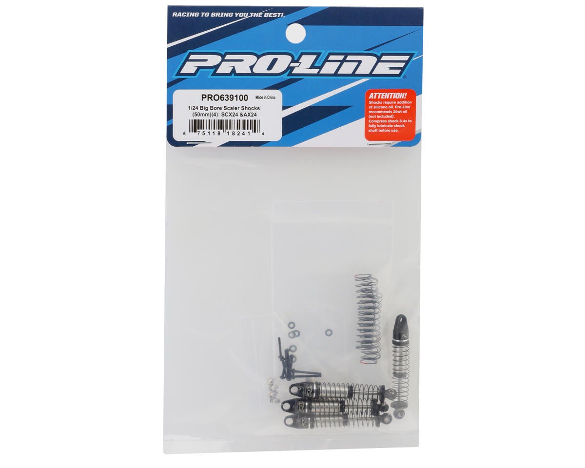 Pro - Line Axial SCX24/AX24 Big Bore Scaler Shocks (50mm) (4) - BOBBYRC