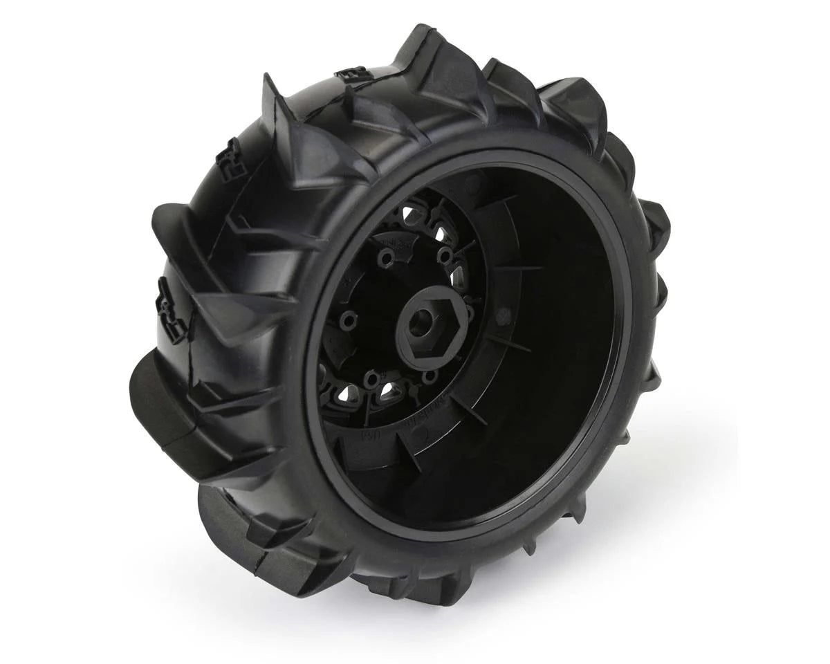 Pro - Line Dumont Paddle 2.2/3.0 Pre - Mounted Tires w/Raid Wheels (Black) (2) (Z3) w/12mm Removable Hex - BOBBYRC