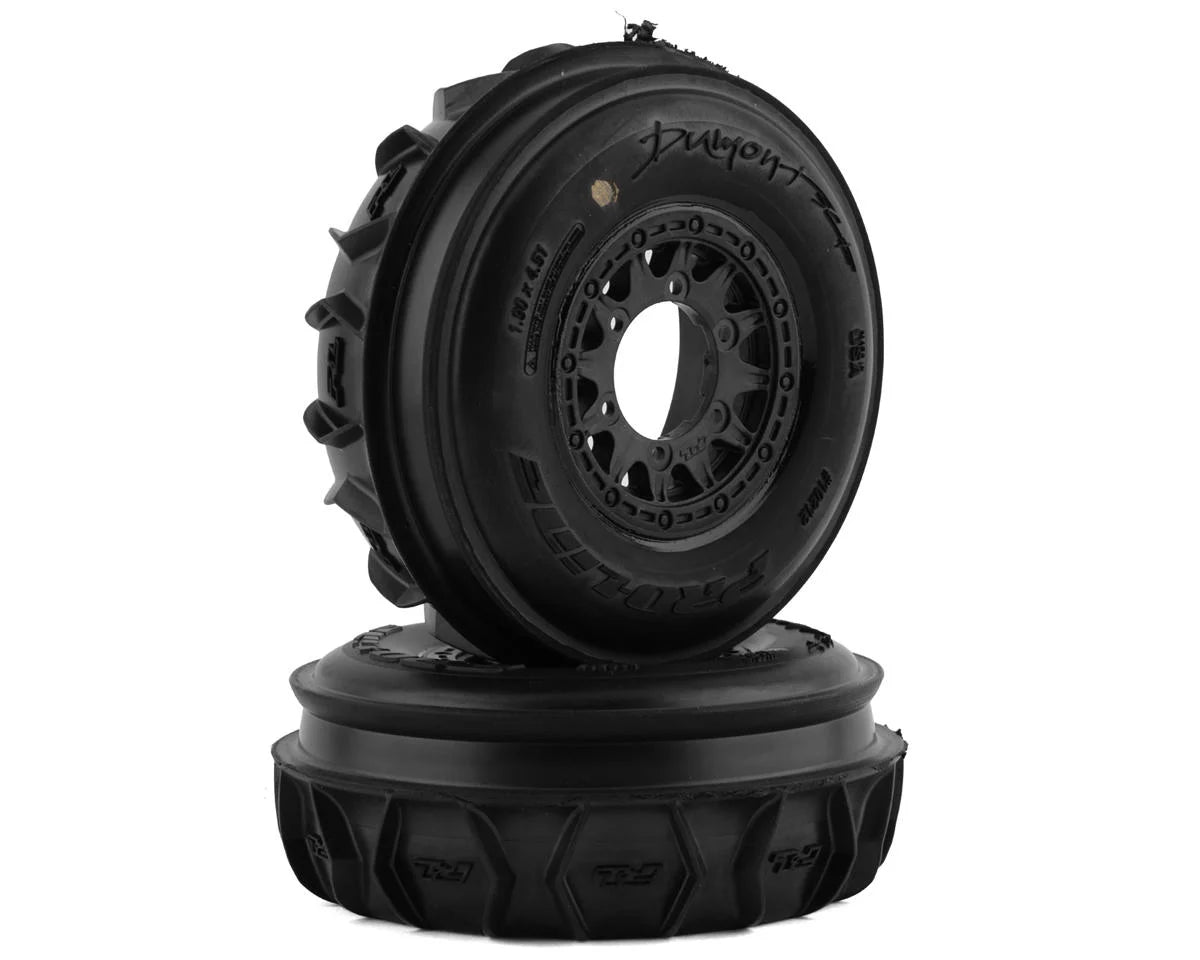 Pro - Line Dumont Paddle/Rib 2.2/3.0 Pre - Mounted Front Tires w/Raid Wheels (CR3)(2) w/12mm Removable Hex - BOBBYRC